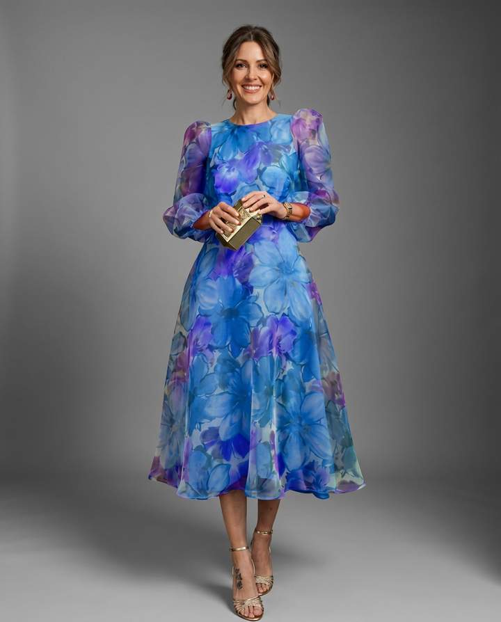 Hope | Women’s Floral Wedding Guest Midi Dress