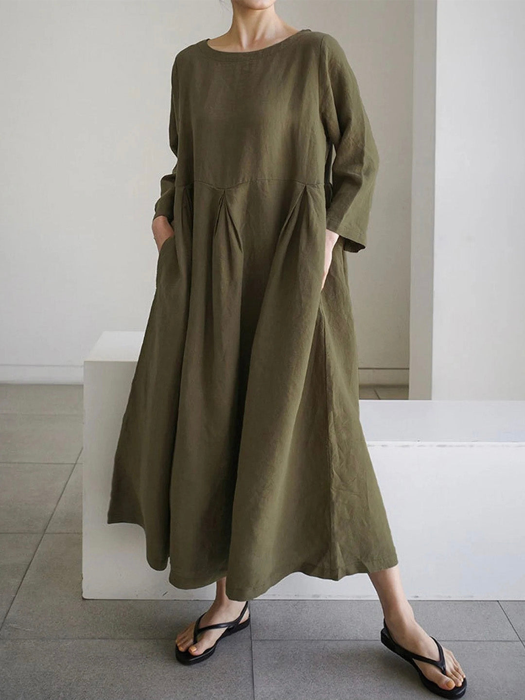 Salem | Women’s Casual Linen Maxi Dress