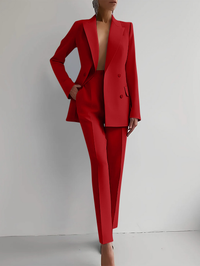 Roisin | Women's Sophisticated Tailored Buttoned Suit