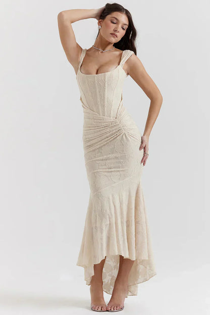 Eilish | Women's Embroidered Asymmetrical Wedding Guest Dress