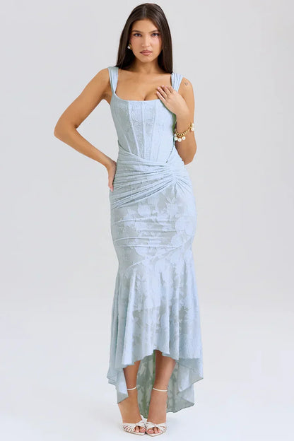 Eilish | Women's Embroidered Asymmetrical Wedding Guest Dress