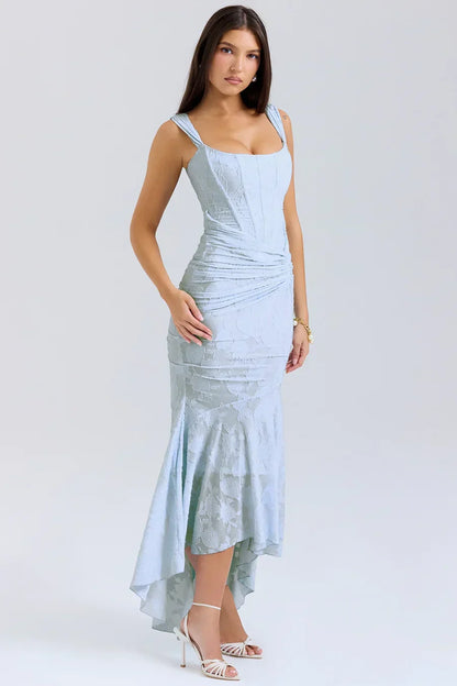 Eilish | Women's Embroidered Asymmetrical Wedding Guest Dress