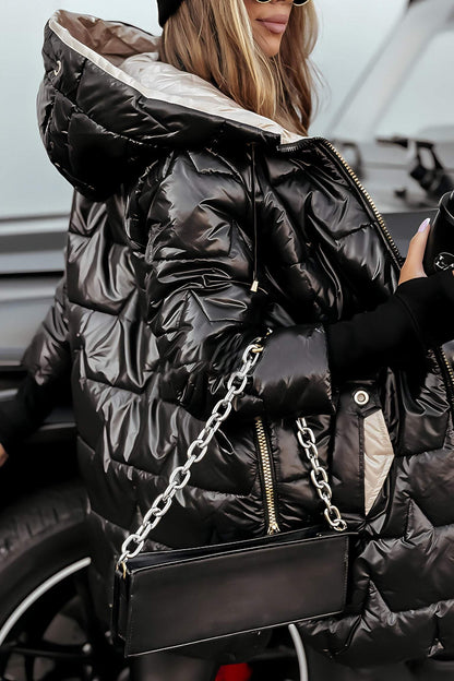 Delilah | Women's Hooded Long Puffer Winter Jacket