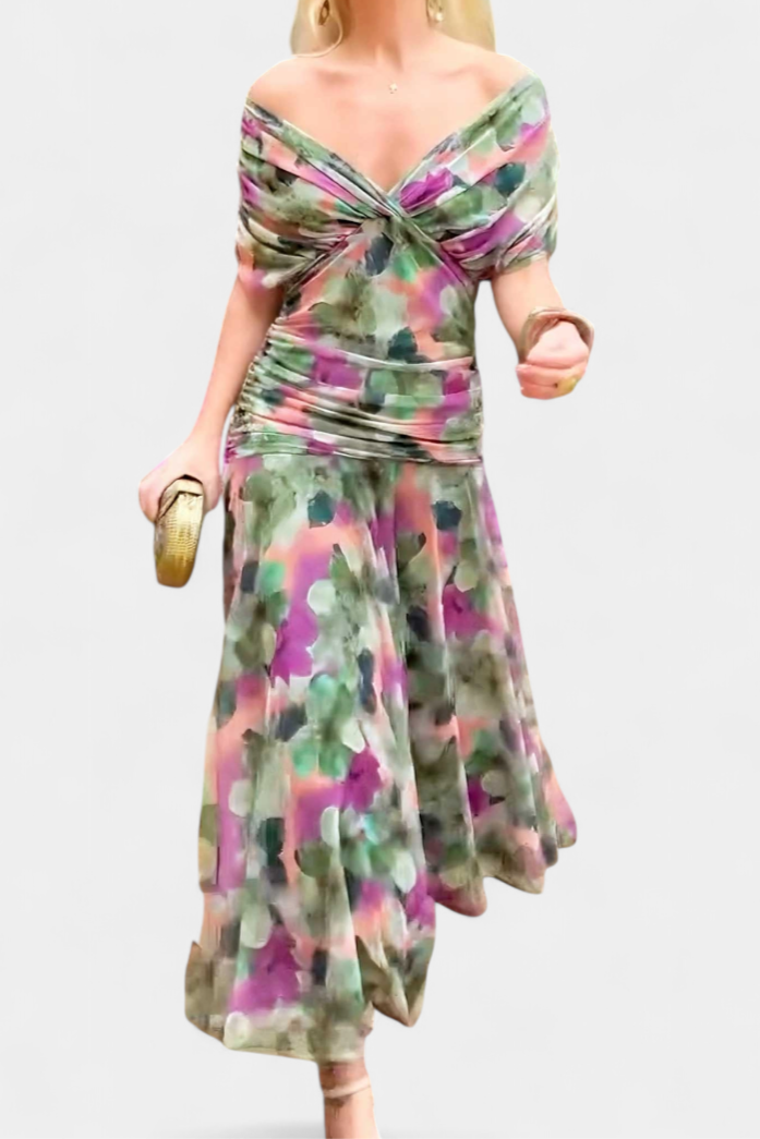 Elizabeth | Women's Evening Off-Shoulder Maxi Dress