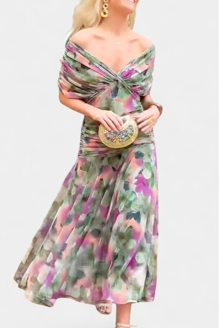 Elizabeth | Women's Evening Off-Shoulder Maxi Dress