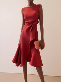 Maeve | Women's Asymmetric Sleeveless Midi Dress