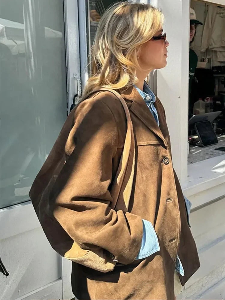 Madeline | Women's Elegant Suede Fall Jacket