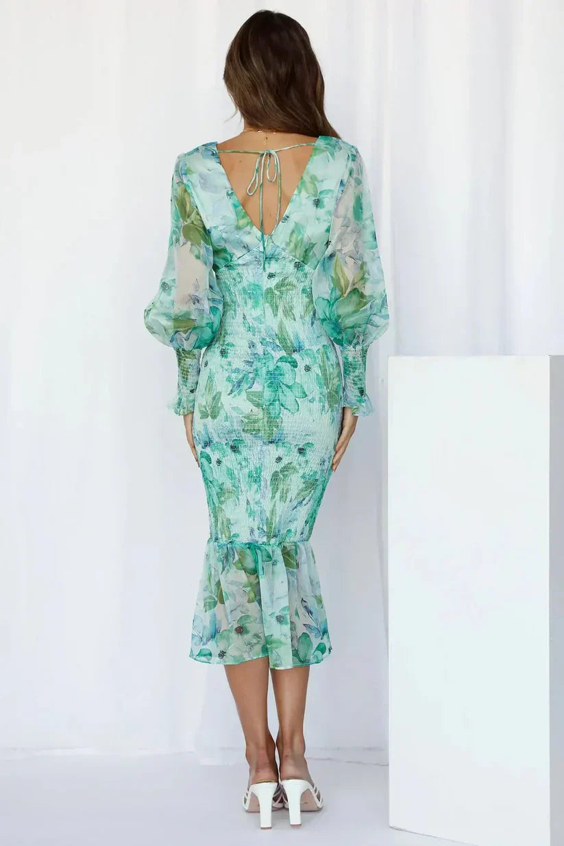 Oaklyn | Women’s Puff Sleeve Wedding Guest Dress