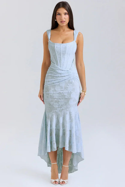 Eilish | Women's Embroidered Asymmetrical Wedding Guest Dress