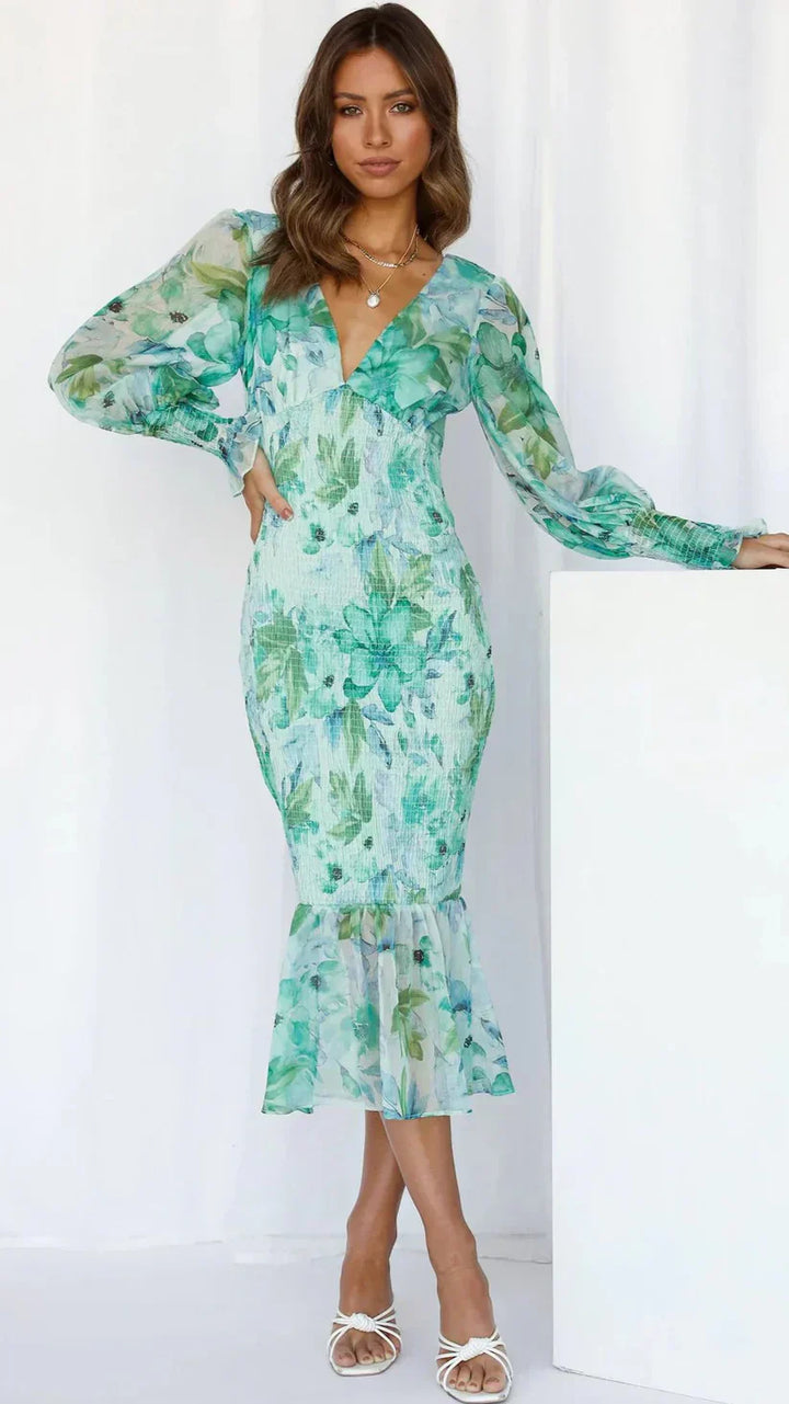 Oaklyn | Women’s Puff Sleeve Wedding Guest Dress
