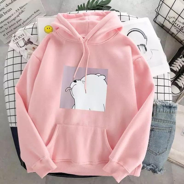 Murphy  | Women’s Cartoon Print Pocket Hoodie