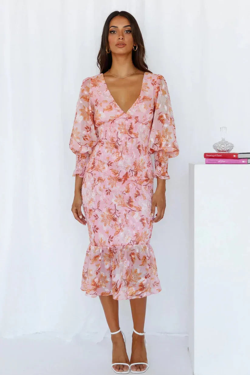 Oaklyn | Women’s Puff Sleeve Wedding Guest Dress
