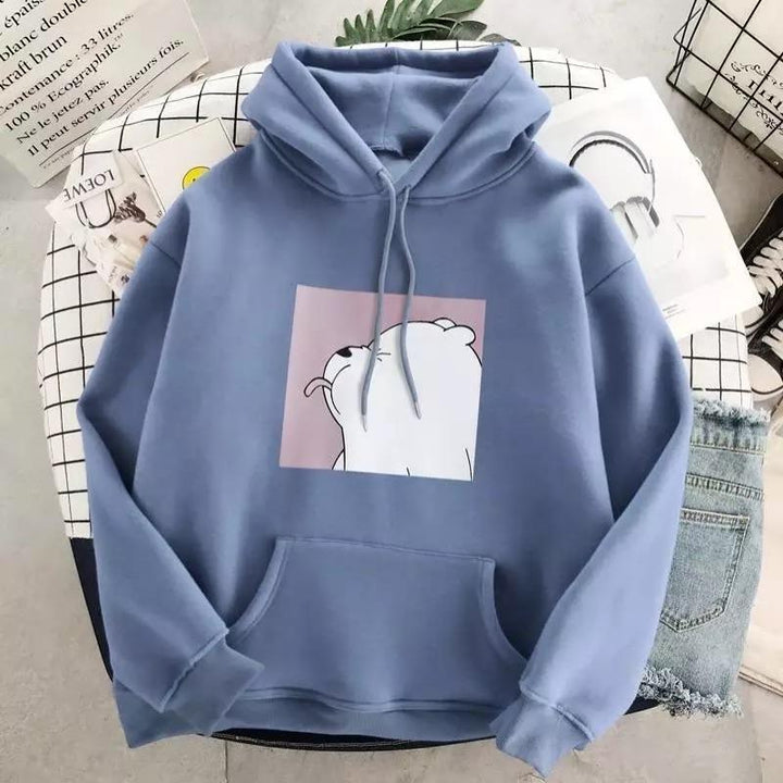 Murphy  | Women’s Cartoon Print Pocket Hoodie
