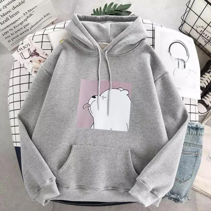 Murphy  | Women’s Cartoon Print Pocket Hoodie