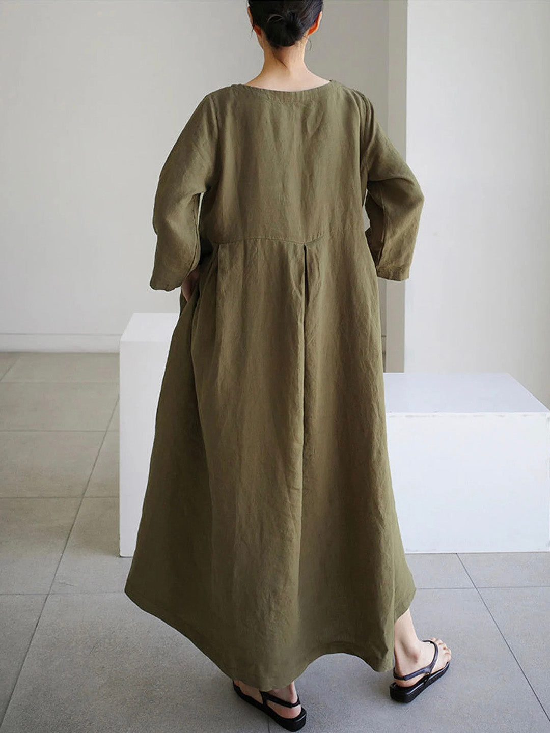 Salem | Women’s Casual Linen Maxi Dress