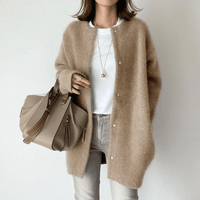 Tallulah | Women’s Round Neck Longline Cardigan