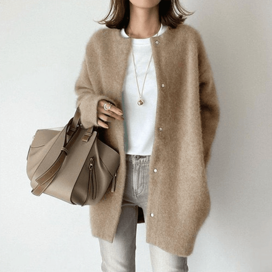 Tallulah | Women’s Round Neck Longline Cardigan