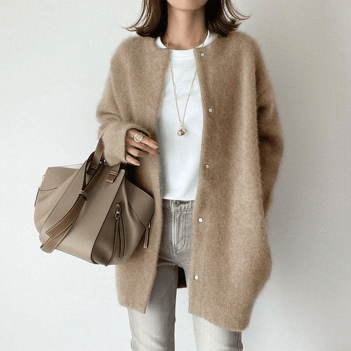 Tallulah | Women’s Round Neck Longline Cardigan