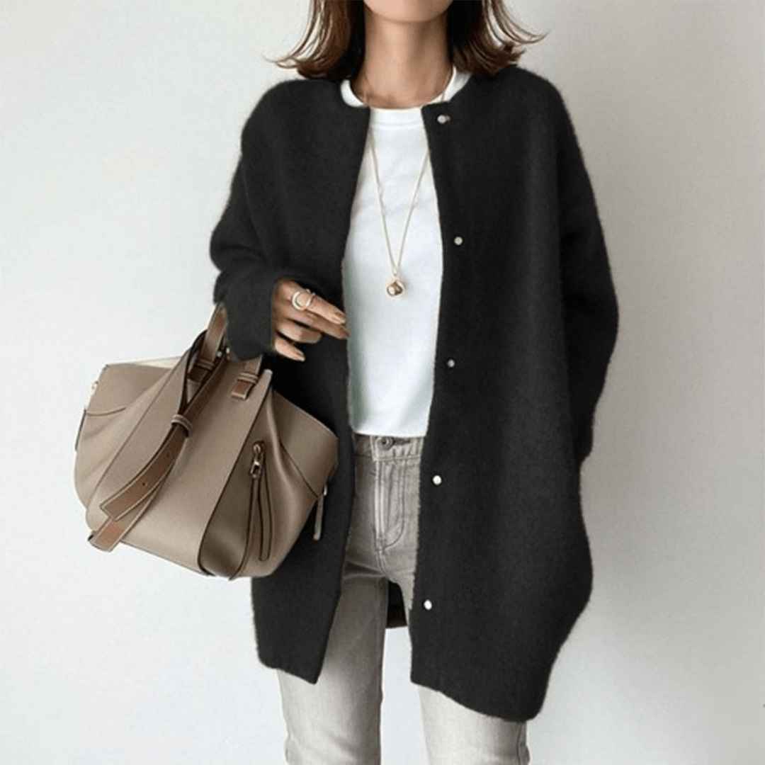 Tallulah | Women’s Round Neck Longline Cardigan