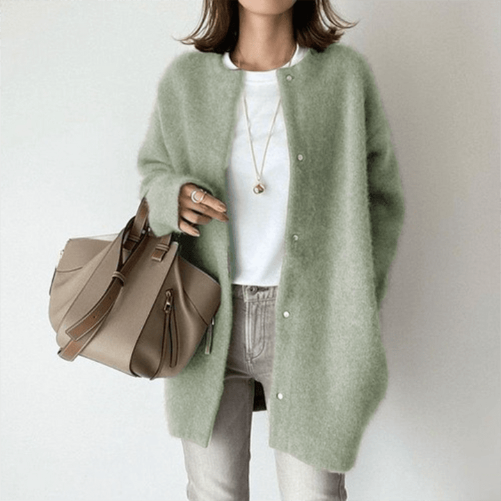 Tallulah | Women’s Round Neck Longline Cardigan