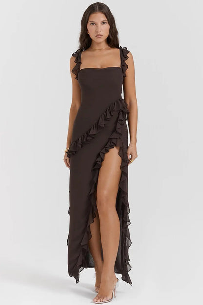 Bristol | Women’s Ruffled Maxi Evening Dress