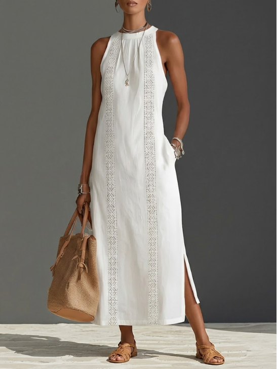 Sandra | Women's Summer Sleeveless Midi Dress