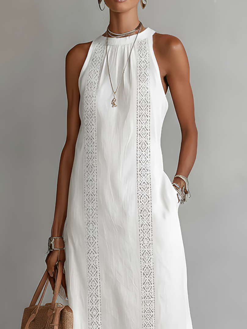 Sandra | Women's Summer Sleeveless Midi Dress