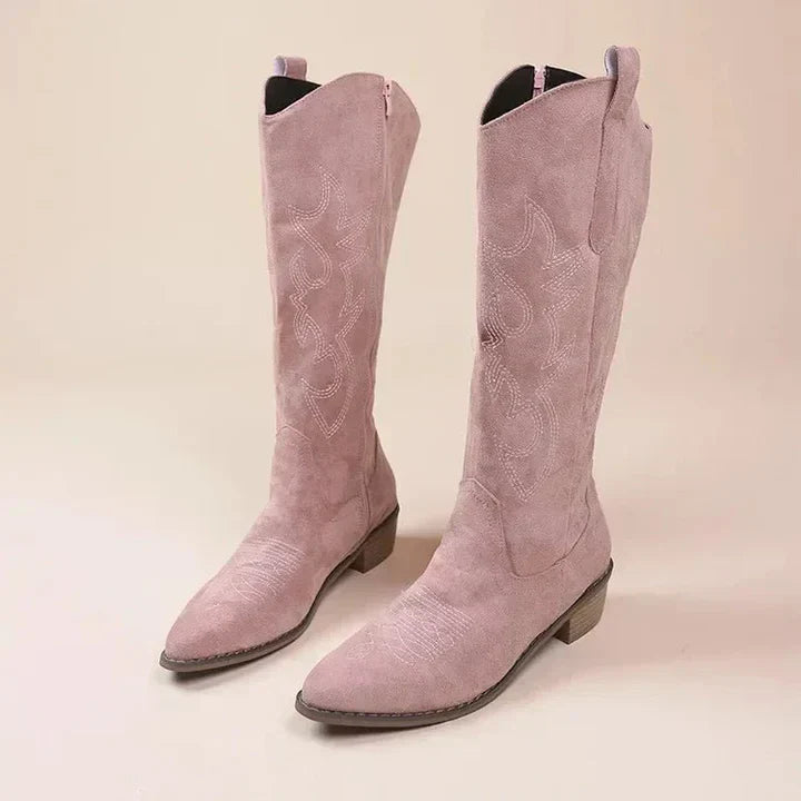 Imani | Women’s Side Zipper Knee High Cowboy Boots