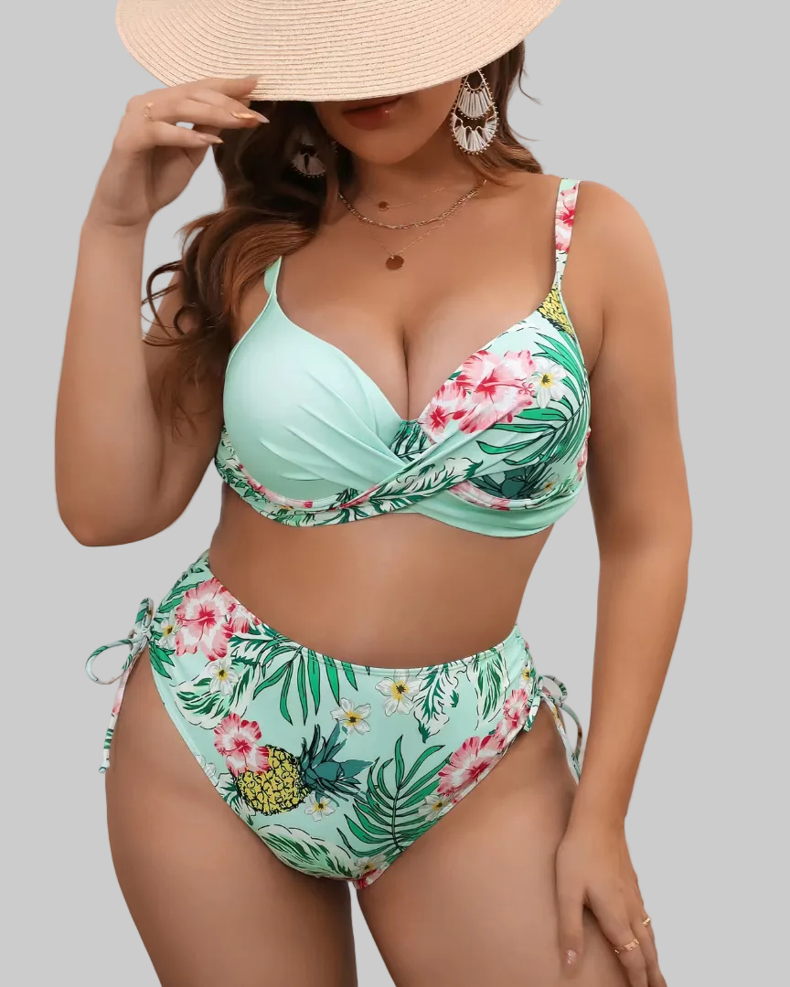 Maeve | Women's Plus Size Printed Bikini Set