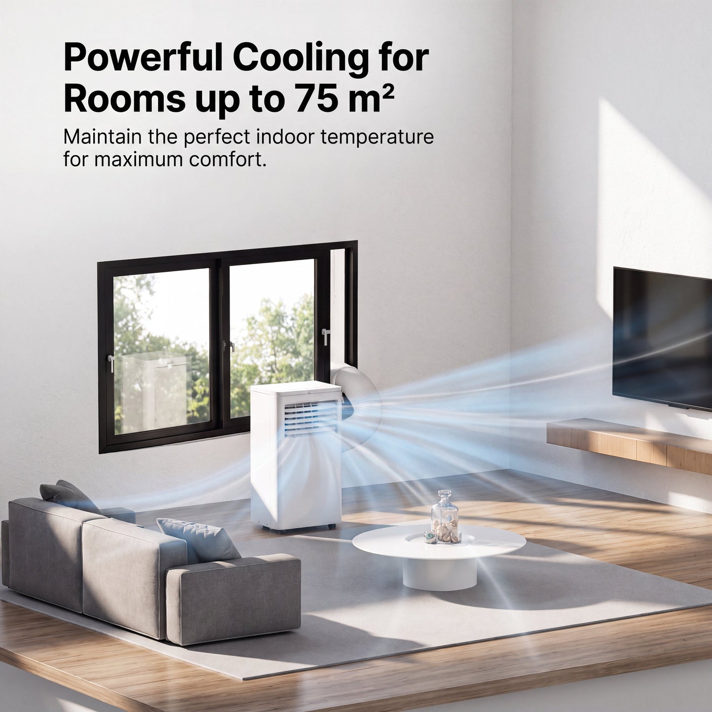 Ac Portable Air Conditioner With Exhaust Hose | Portable Room Cooling