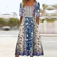 Riona | Women's Casual Printed Midi Dress