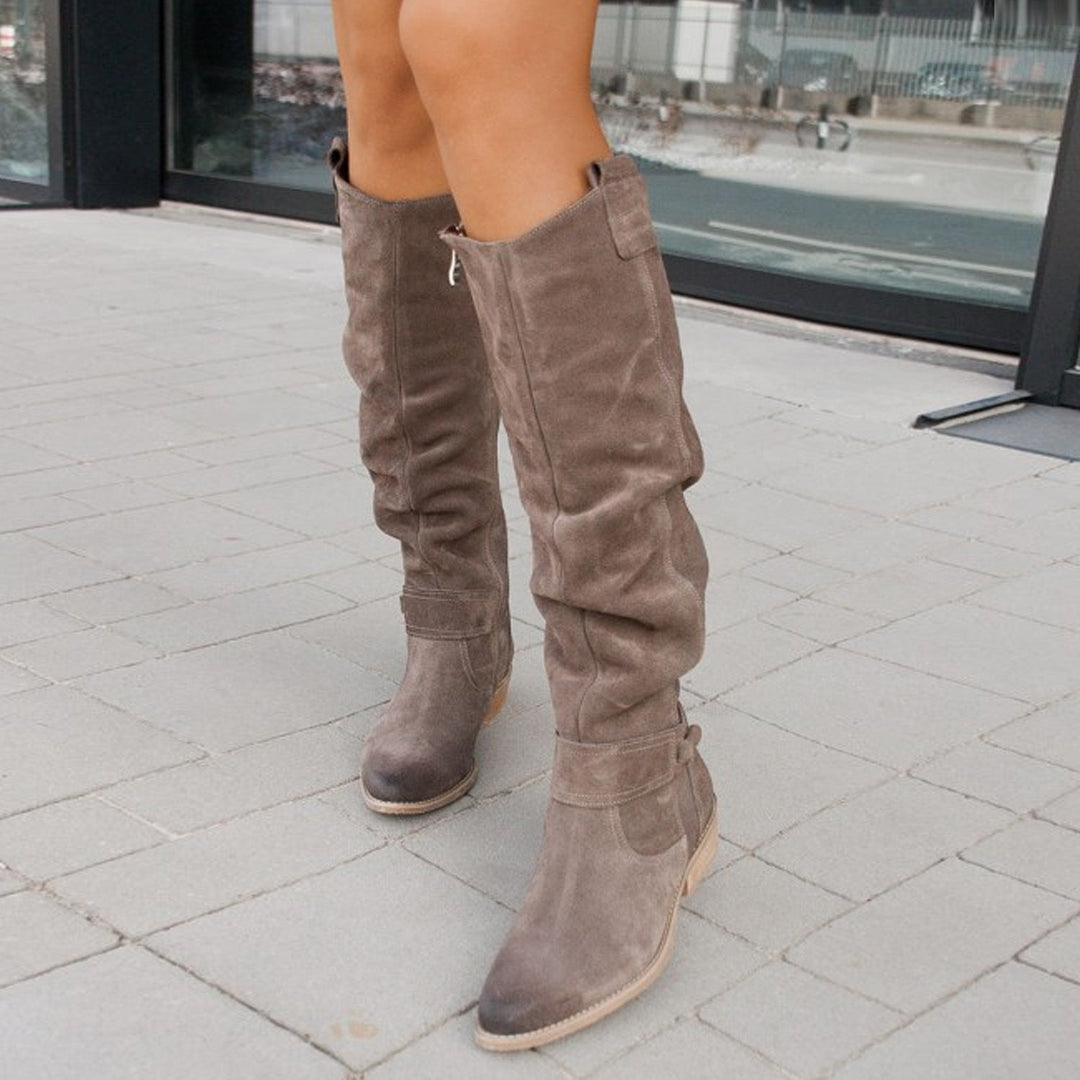 Jovie | Women’s Low Heel Knee High Cowboy Boots