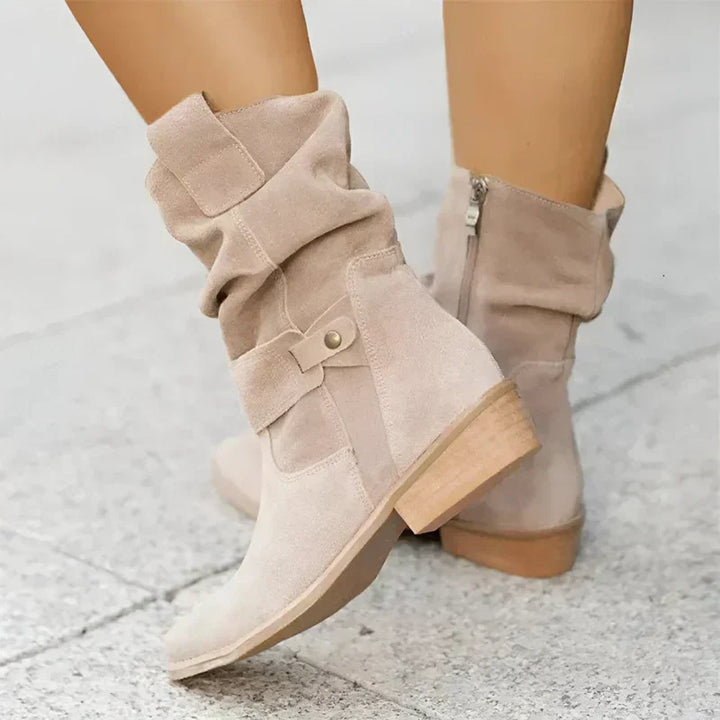 Journee | Women’s Casual Mid-Calf Cowboy Boots