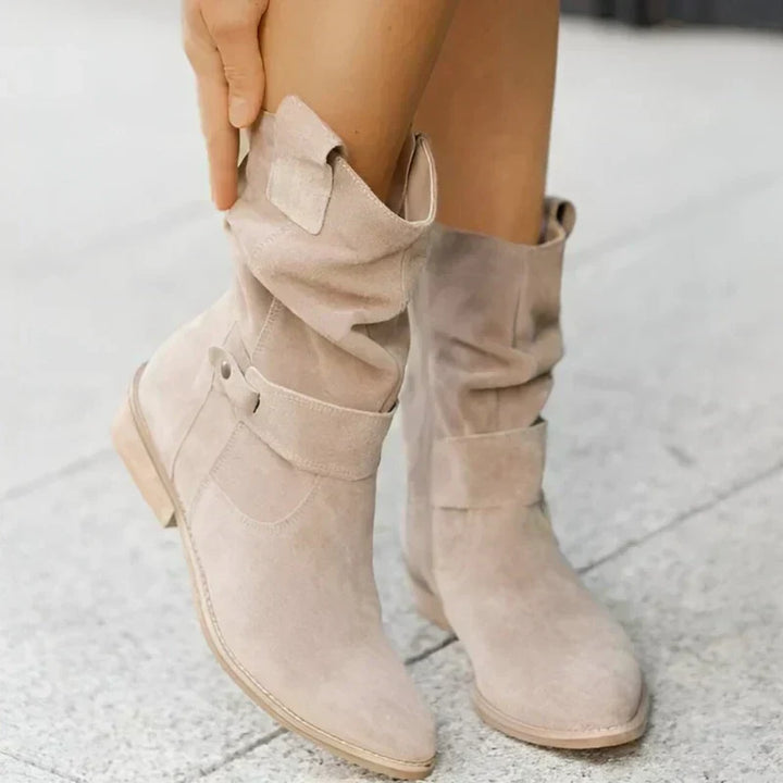 Journee | Women’s Casual Mid-Calf Cowboy Boots