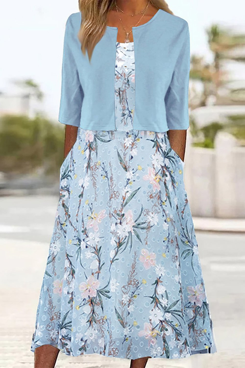 Kiana | Women’s Summer Two-Piece Midi Dress