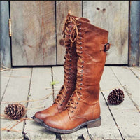 Brienne | Women's Classic Knee High Laced Boots