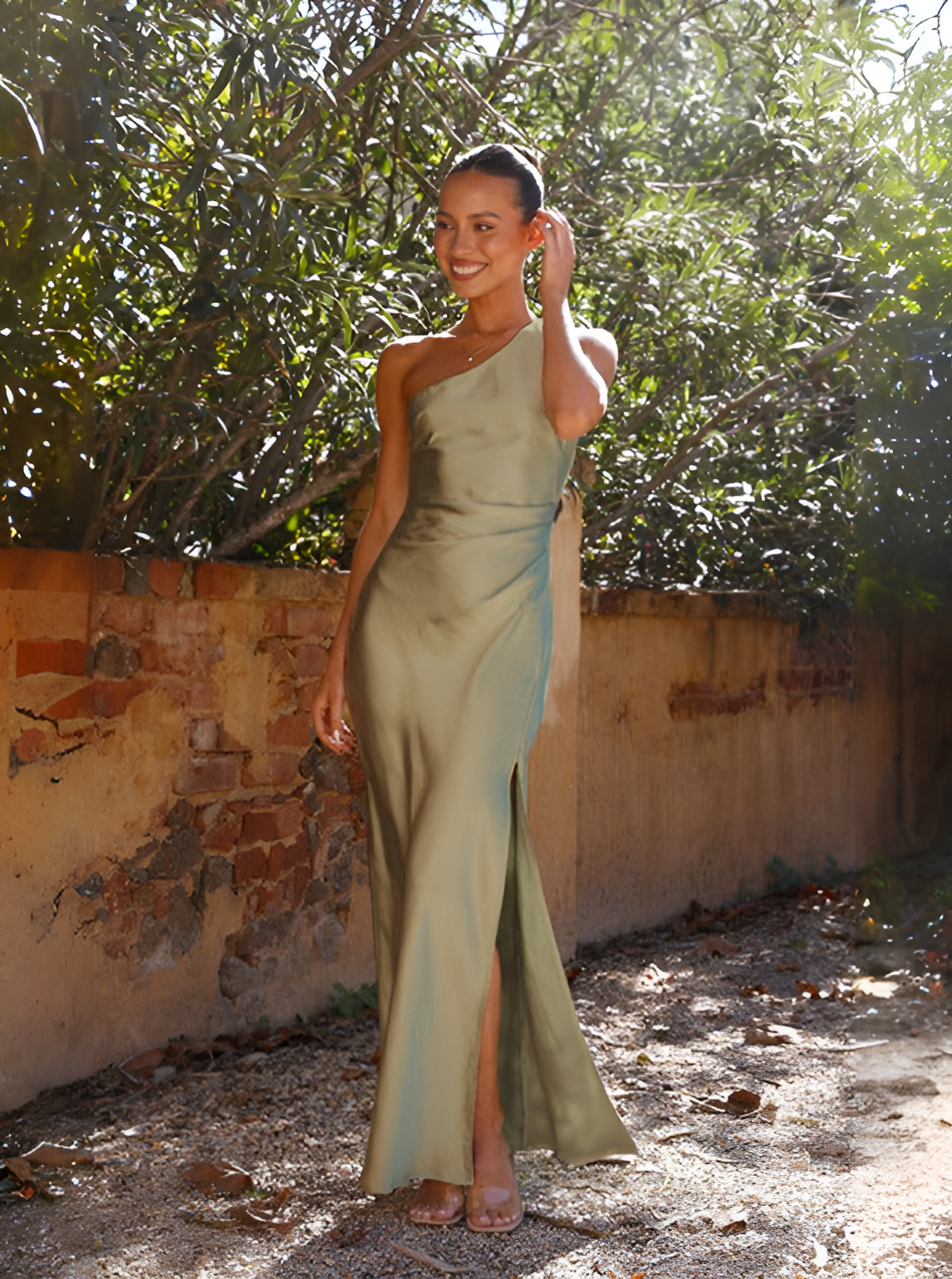 Laura | Women's Asymmetric One-Shoulder Maxi Dress