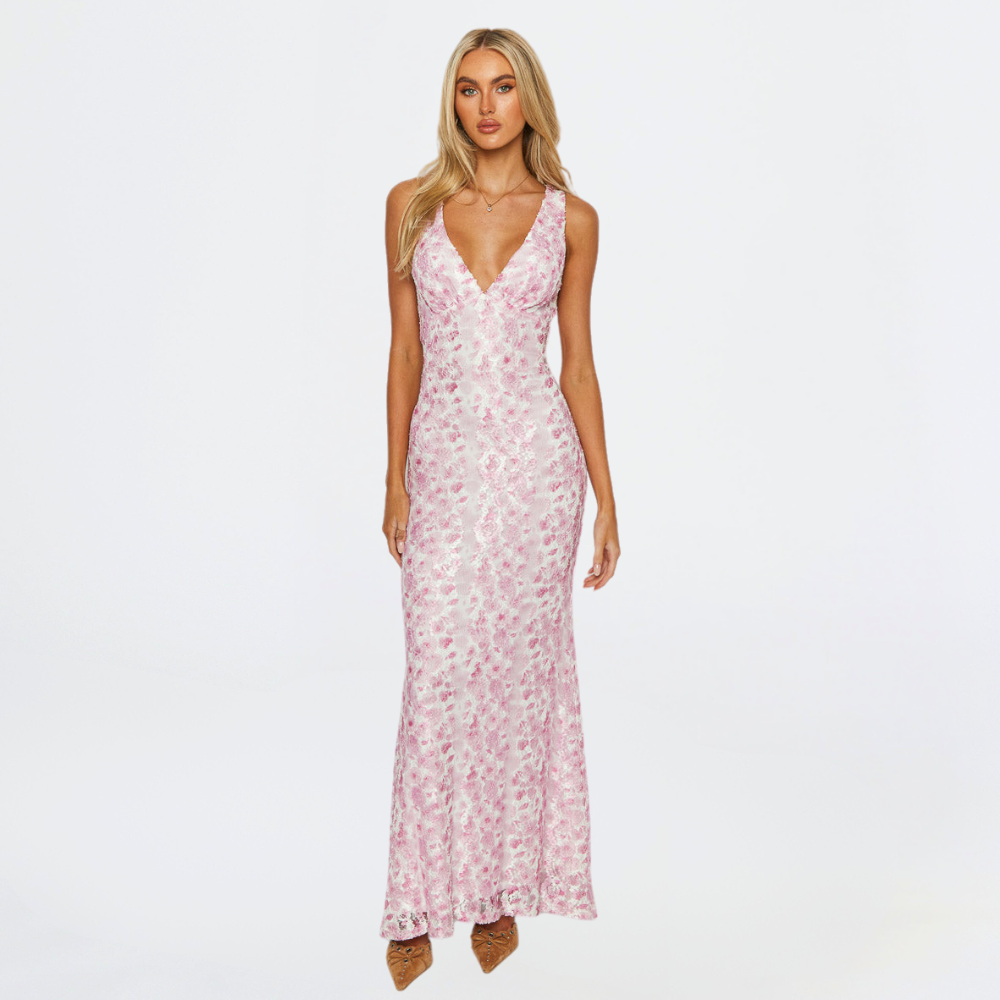 Indie | Women’s Floral Wedding Guest Maxi Dress