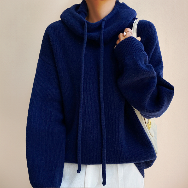 Noorlyn | Women’s Knitted Relaxed Fit Hoodie