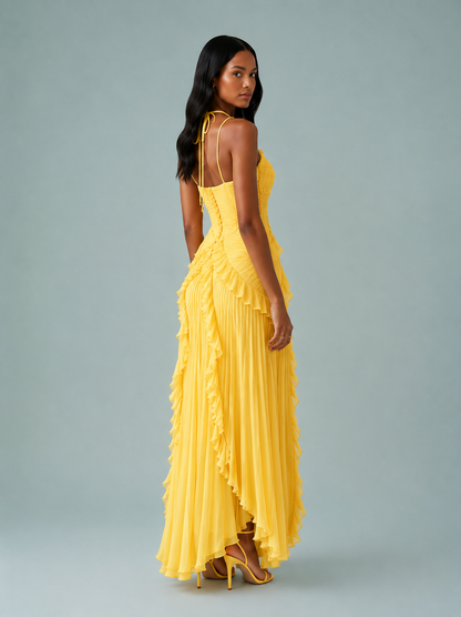 Aurelia | Women's Embroidered Halterneck Maxi Dress