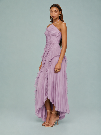 Aurelia | Women's Embroidered Halterneck Maxi Dress