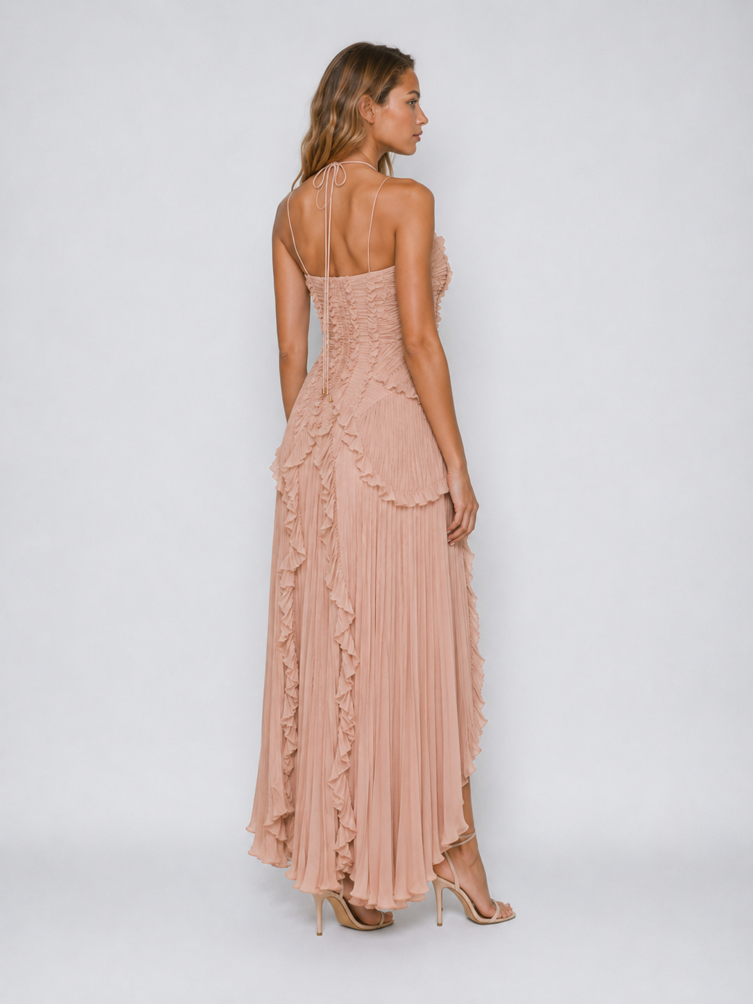 Aurelia | Women's Embroidered Halterneck Maxi Dress