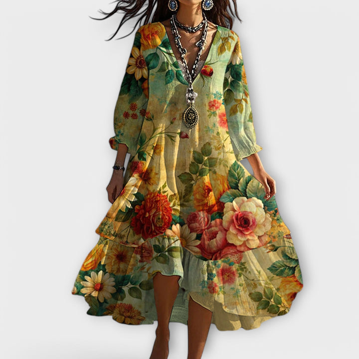 Emilia | Women's Summer Floral Midi Dress