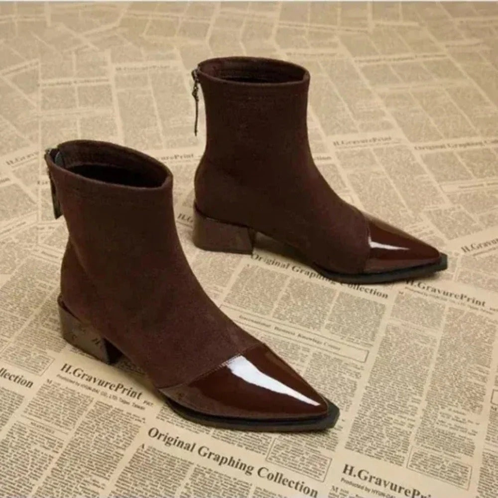 Chloe | Women's Elegant Block Heel Ankle Boots