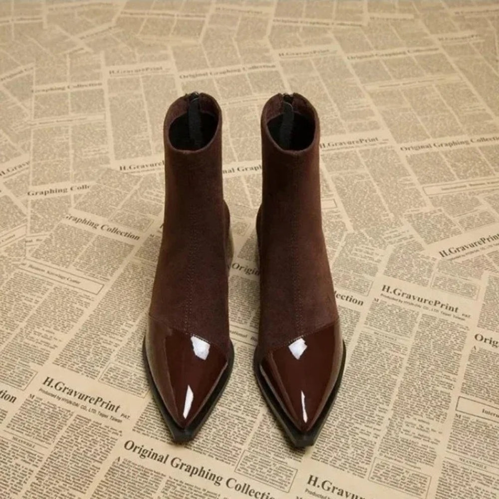 Chloe | Women's Elegant Block Heel Ankle Boots