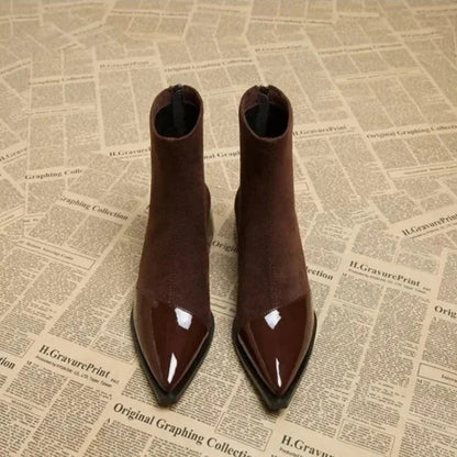 Chloe | Women's Elegant Block Heel Ankle Boots