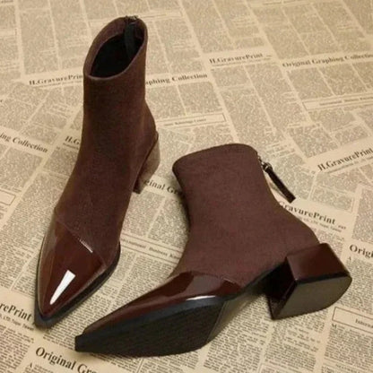 Chloe | Women's Elegant Block Heel Ankle Boots