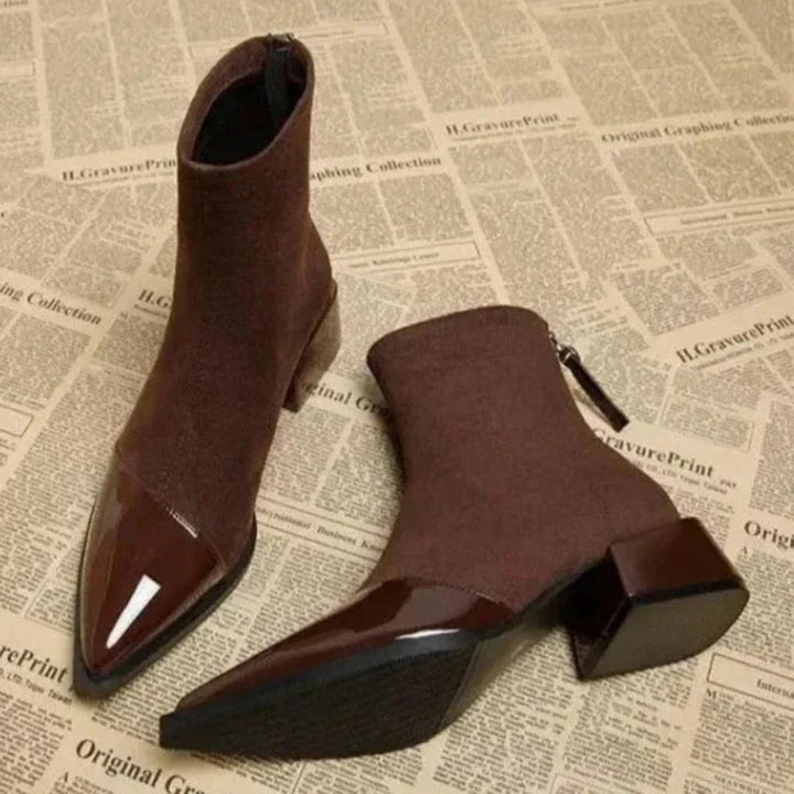 Chloe | Women's Elegant Block Heel Ankle Boots