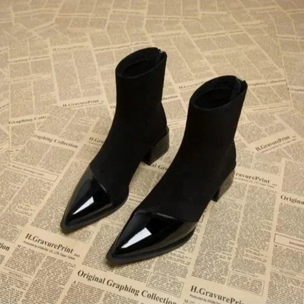 Chloe | Women's Elegant Block Heel Ankle Boots