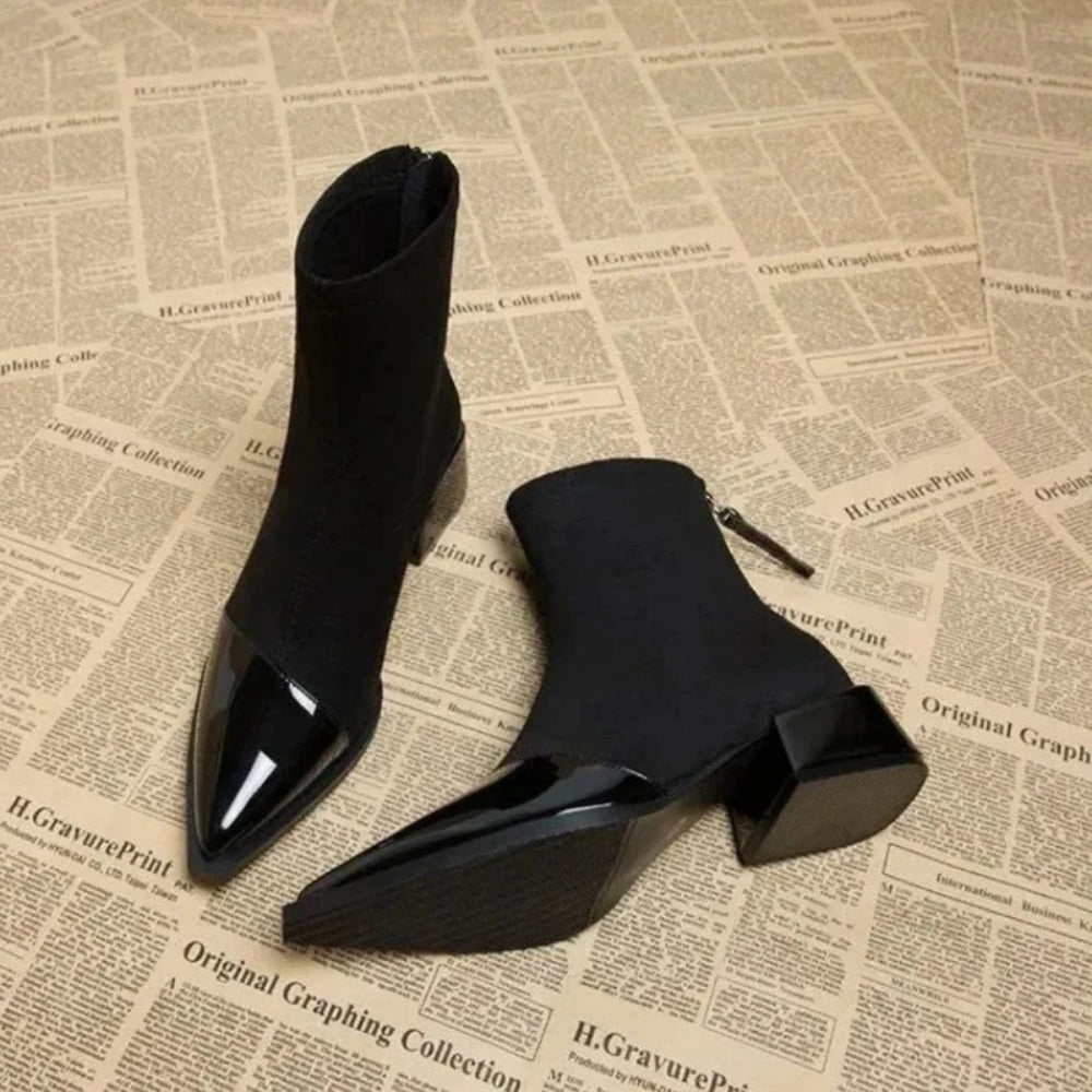 Chloe | Women's Elegant Block Heel Ankle Boots